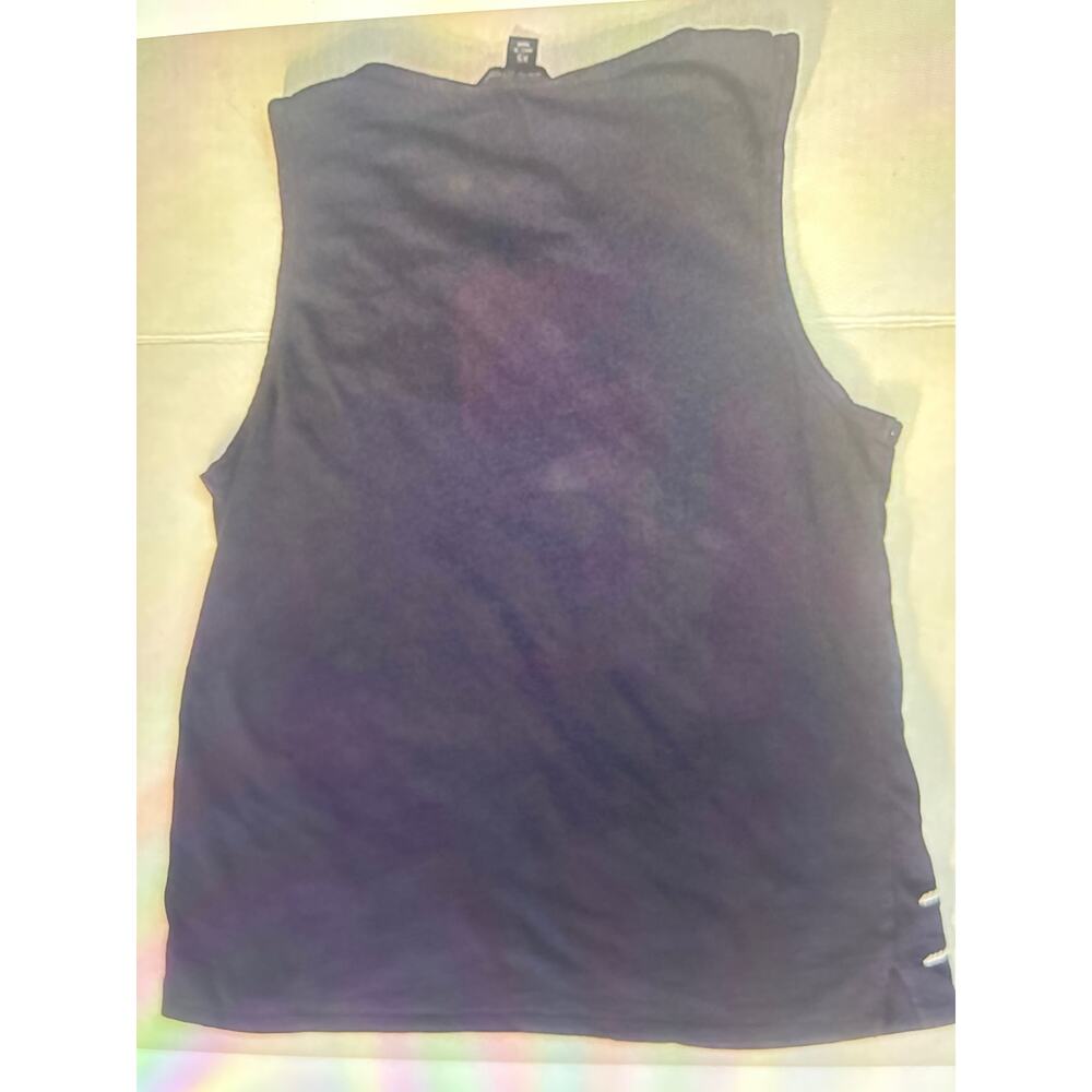 Lucky Brand Floral Embroidered Blue/White Tank Top XS Dopamine Boho Festival - Picture 7 of 10
